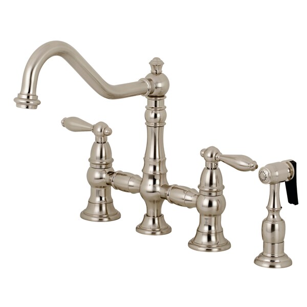 Kitchen Faucet W/ Side Sprayer, Brushed Nickel